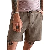 JMIERR Men's Casual 5"/ 7" Shorts Waffle Elastic Waist Drawstring Workout Running Jogging Beach Sweat Shorts with Pockets