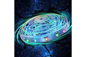 PYMSRTY Flying Toy Drone for Kids，360° Hands Free Motion Sensors Mini Drone with Cool LED Lights,Easy Indoor Small UFO Toy Flying Ball Drone for Kids -Blue