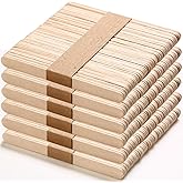 300 Pcs Craft Sticks Ice Cream Sticks, Borogo 4.5inchs Sticks Natural Wood Popsicle Craft Sticks Treat Sticks Ice Pop Sticks 