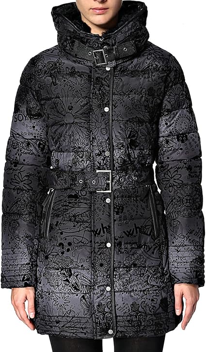 Foulard Desigual Militar - 100% Coton - Motif Coloré - Franges Viscose - Longueur Environ 160 Cm