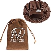 Silk Bonnet for Sleeping Women Men, Breathable Double Layer Satin Hair Bonnets, Non Slip Sleep Cap for Curly Hair Sleep Cap