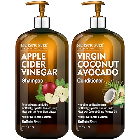 Amazon Com Majestic Pure Apple Cider Vinegar Shampoo And Avocado