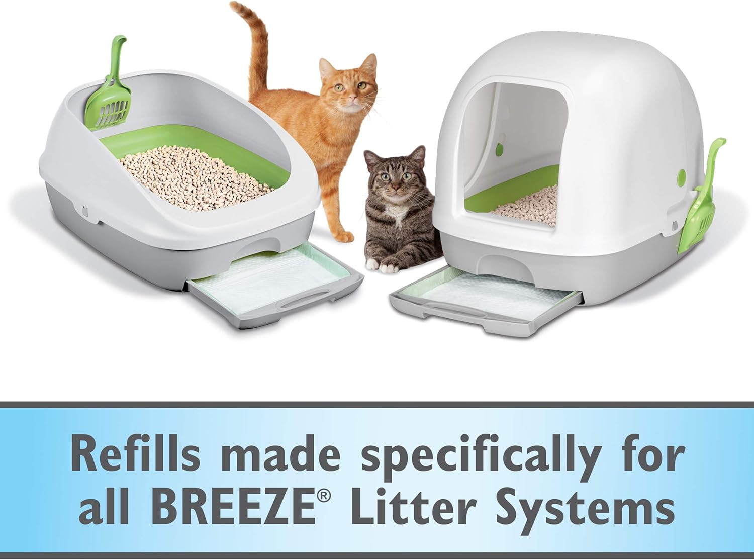 Purina Tidy Cats Cat Litter Accessories, BREEZE Pads Refill Pack Multi Cat Litter - 8 ct. Bag : Pet Supplies