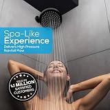 SparkPod Fixed Shower Head High Pressure Rain Brushed Nickel view 4