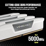 Corsair Vengeance 64GB DDR5 RAM 2x32GB 5200MHz CL40 iCUE XMP White view 3