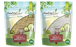 Organic Protein Powders Bundle - Organic Hemp Protein Powder, 2 Pounds and Organic Pumpkin Seeds Protein Powder, 2 Pounds - Non-GMO, Kosher, Raw, Vegan Superfood