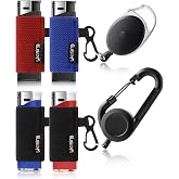 Likesing Lighter Leashes with Clip, Retractable Lighter Holder for Backpack Belt, Cool Lighters Leash Gift for Men Boys