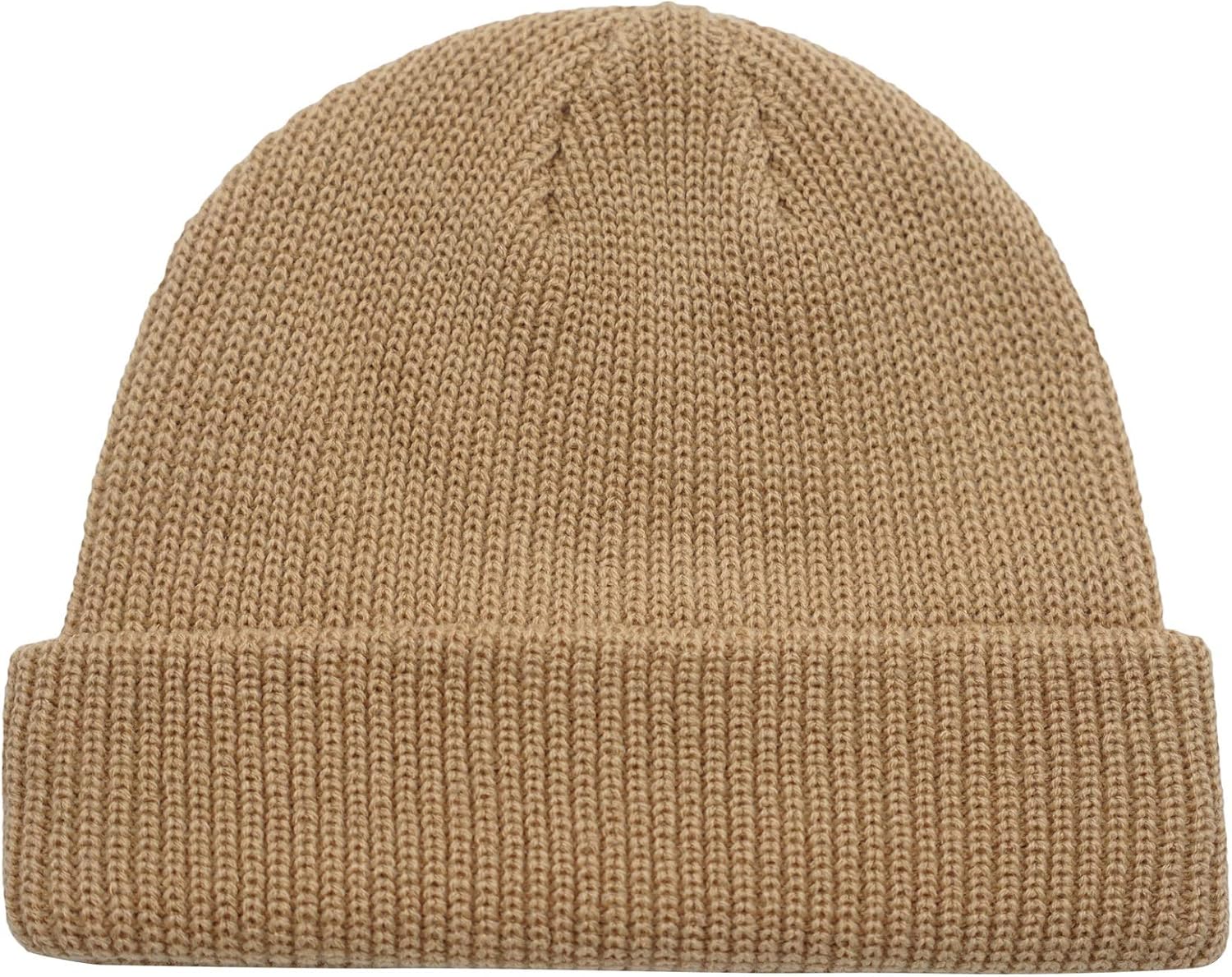 Connectyle Classic Men's Warm Winter Hats Acrylic Knit Cuff Beanie Cap Daily Beanie Hat (Khaki) ,Medium: Clothing