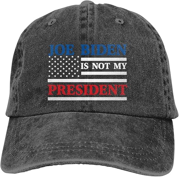 Joe Biden is Not My President Sleepy Joe Republican Washed Cotton Denim