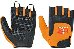 BTR BORN TO RACE Kids Wheelchair and Cycling Gloves – Fingerless Leather Palm Gloves for Boys and Girls – Durable Long Thumb Design for Mobility, Wheelchair, and Bike Riding