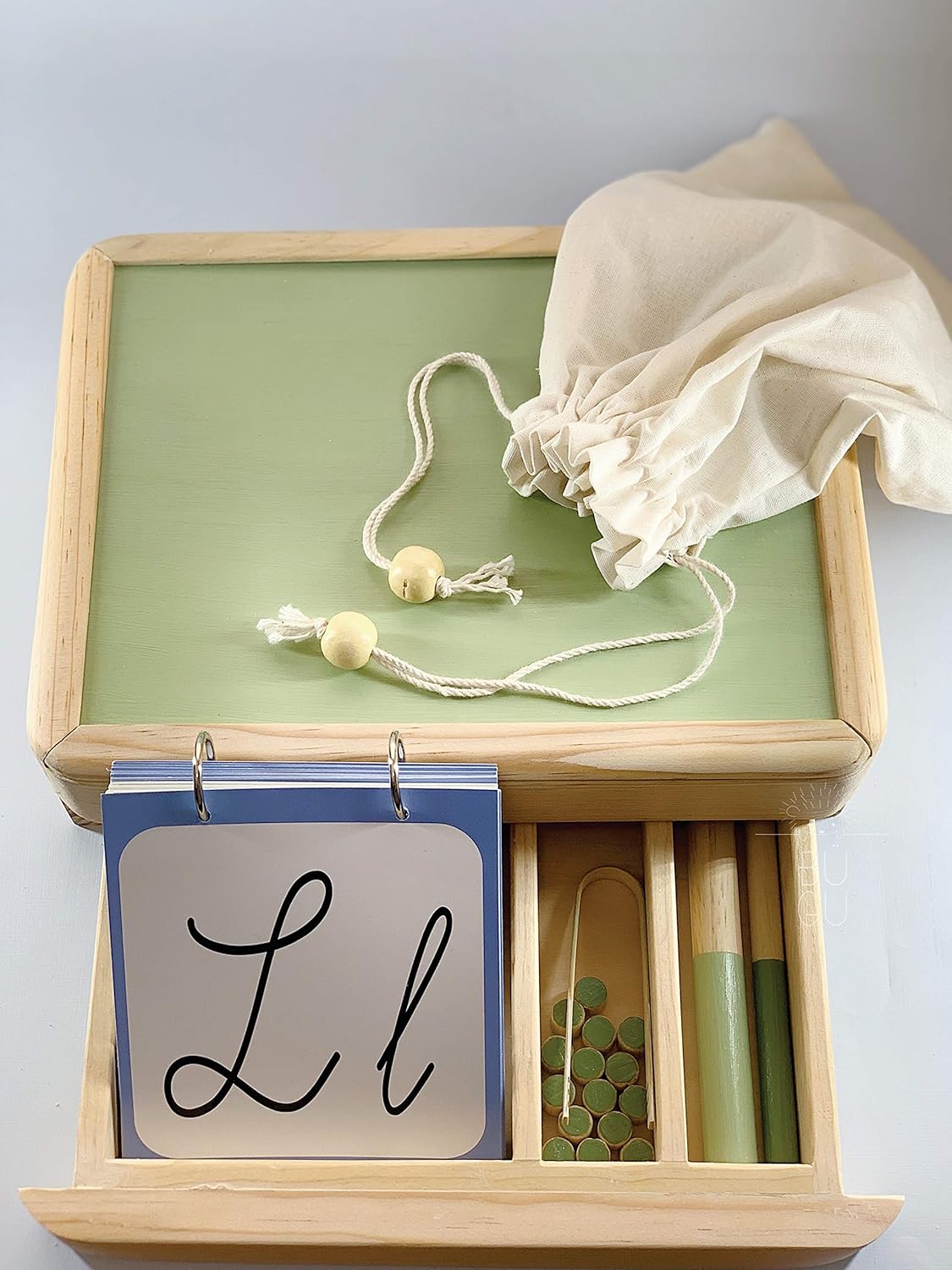 BÜGU Arenero, Bandeja de arena con cajón y tapa, Juguete, Juguete