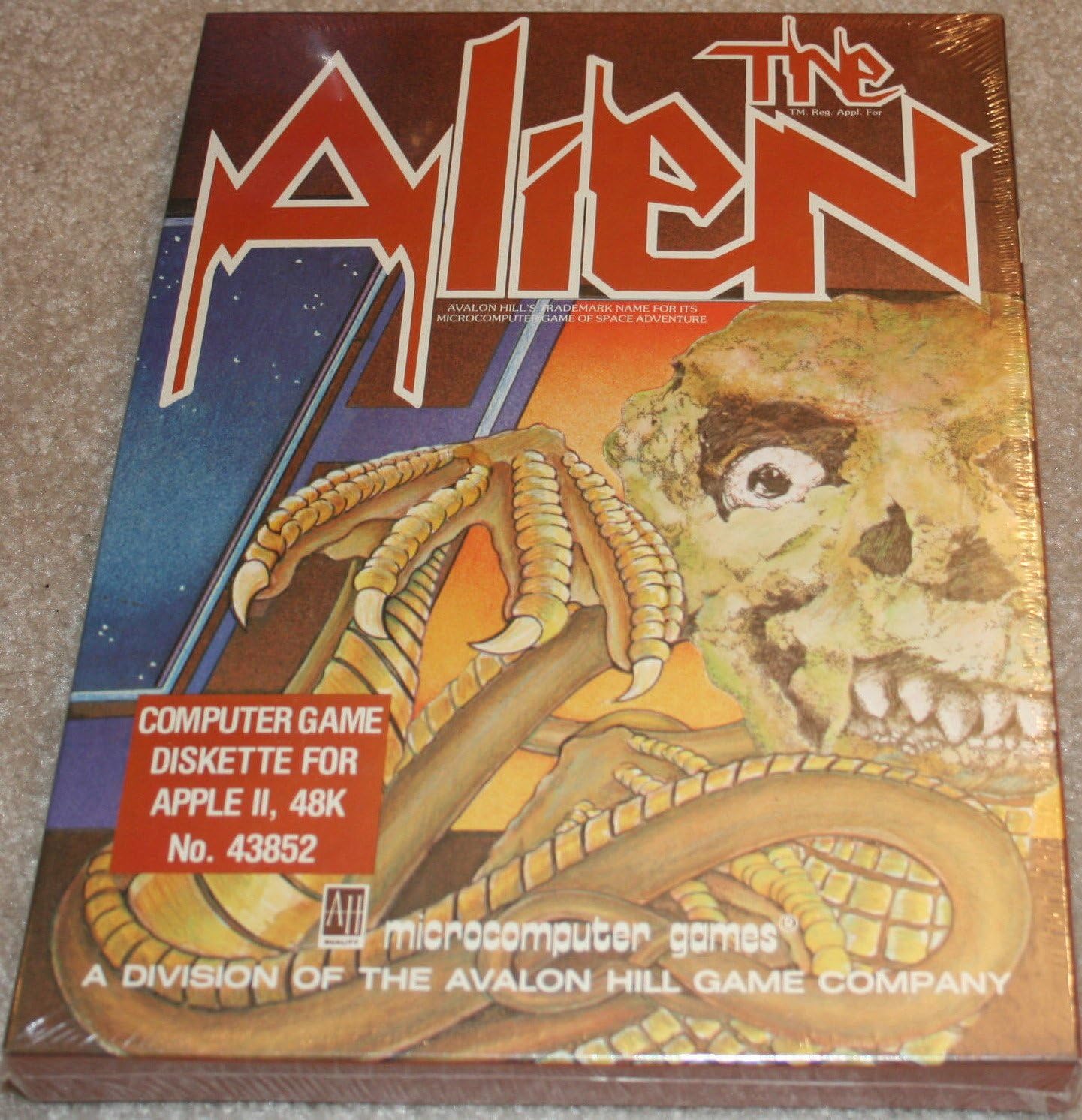 The Alien by Avalon Hill for Apple II