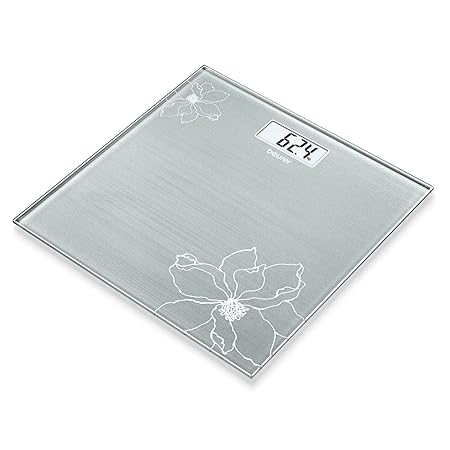 Beurer GS 10 Glaswaage (mit Glitzereffekt und gut lesbarer LCD Anzeige mit einer Ziffernhöhe von 26 mm)