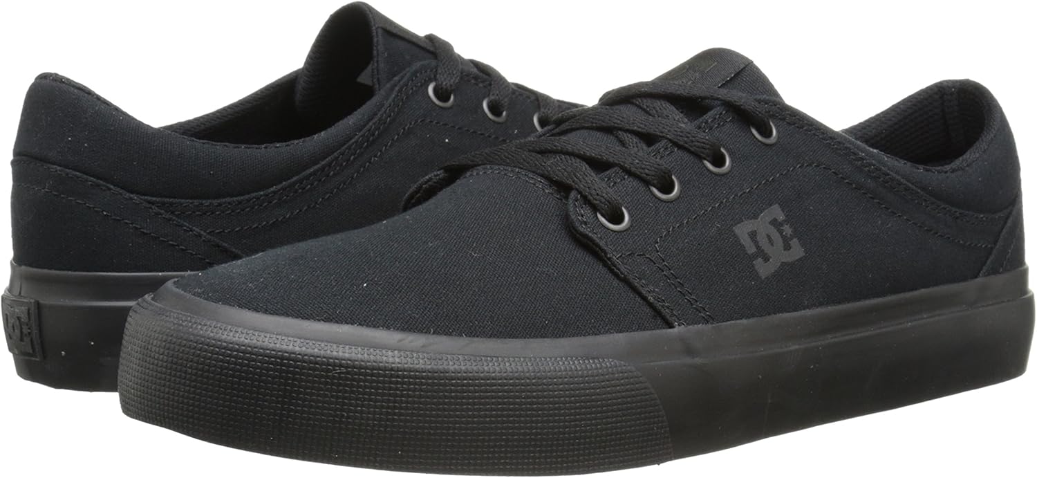  | DC mens Trase Tx Skate Shoe, Black/Black/Black, 11 US | Skateboarding