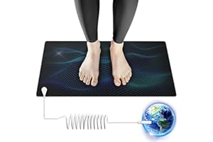 DIRSIS Grounding Mat for Sleep, Energy, Pain Relief, Inflammation, Balance, Wellness, Earth Connection Therapy for Indoor Grounding at Home, Office, or Work 24inch,36inch