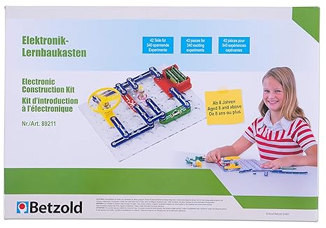 Betzold 89211 - Elektronik Lernbaukasten - Elektro-Baukasten für Physikunterricht, Experimentierkasten