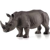 MOJO White Rhinoceros Rare Realistic International Wildlife Hand Painted Toy Figurine