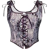 Scarlet Darkness Women Renaissance Corset Pirate Bustier Top Bodice Bodyshaper