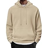 COOFANDY Mens Hoodie Long Sleeve Casual Pullover Hooded Sweatshirt Fashion Drawstring Hoodies with Pocket