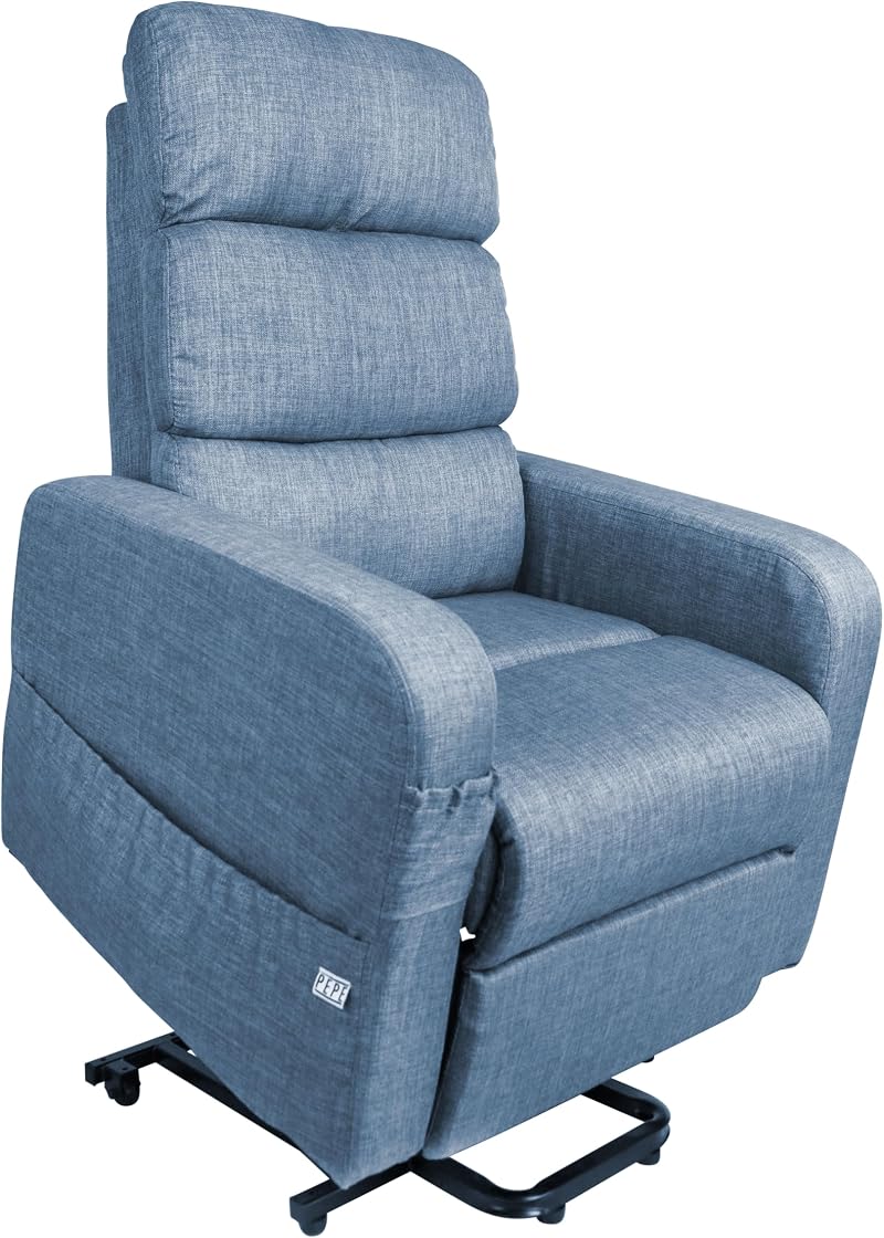PEPE Mobility Rise Recliner Chair Electric Linen Fabric Remote Control