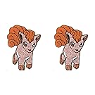J&C Pokemon Vulpix 2-Pack Gift Set Embroidered Sew/Iron-on Patch
