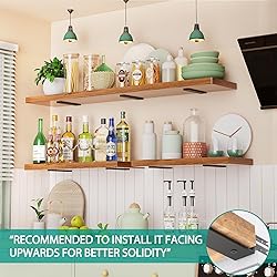 Goovilla Shelf Brackets, Heavy Duty Floating Shelf