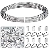 Favordrory Cable Railing Kits Includes 1/16 Inch x