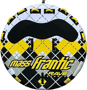 Rave Sports 02408 Mass Frantic 4-Rider Towable, 76" (163cm) diameter inflated surface