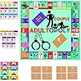 Adultopoly Board Game, Couple Adultopoly Board Game, Adults Board Games for Couple Relationship Conversation Game Card Board