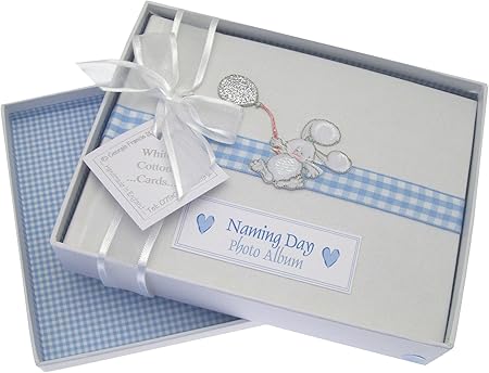 White Cotton Cards - Álbum de fotos para bebé en caja, diseño ...