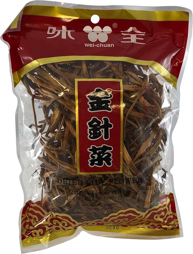 Dried Lily Flower Buds Chinese Cooking Ingredient Aka Golden Needles Dried Day Lilies 6 Ounce Package Amazon Ca Everything Else