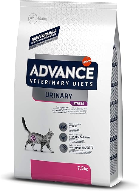 Advance Veterinary Diets Urinary Stress Croquettes Pour Chat Avec Problemes Urinaires 7 5kg Amazon Fr Animalerie