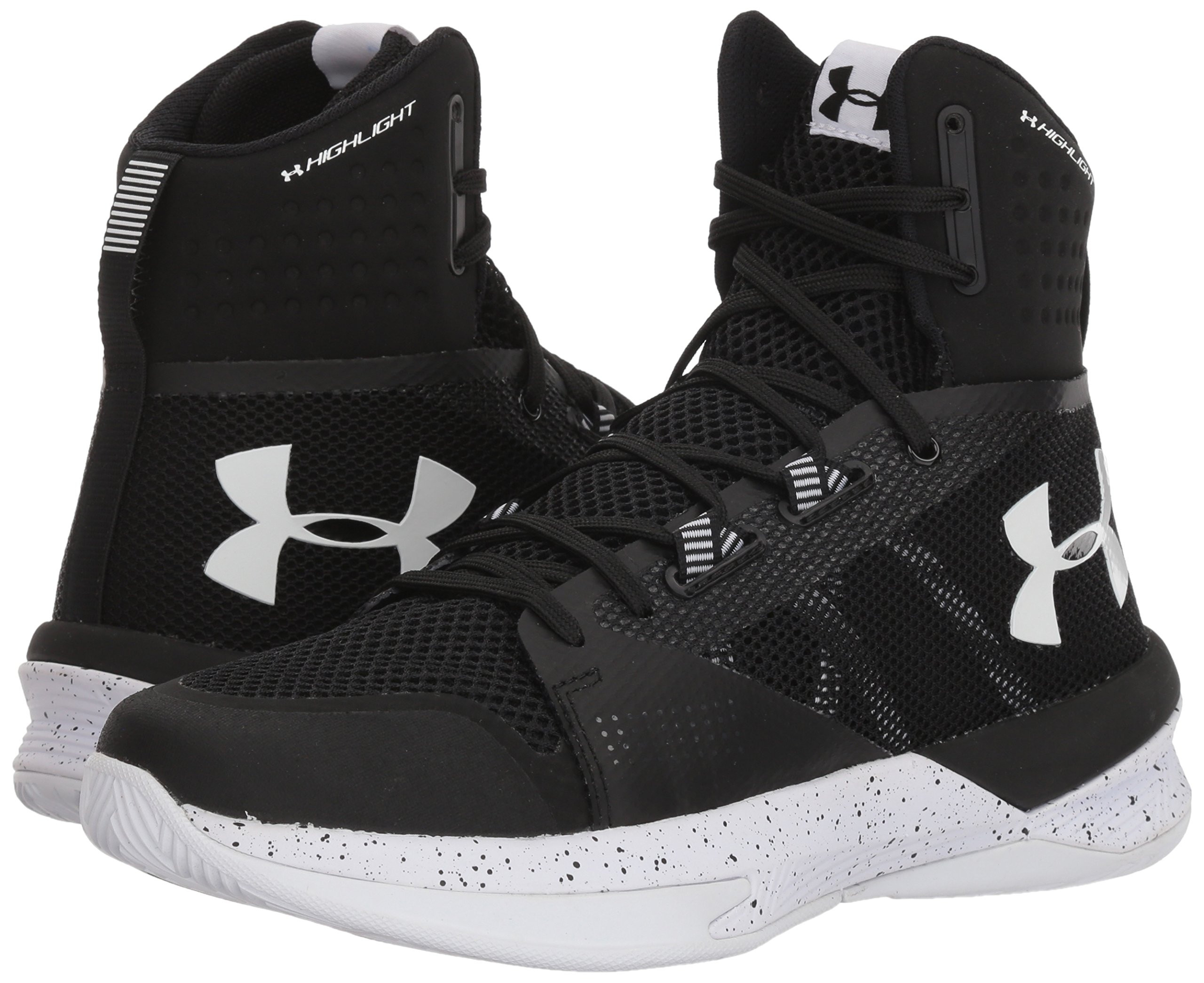 Under Armour Women's Highlight Ace Volleyball Shoe, Black (010)/Black