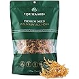 TrueSeaMoss Sea Moss Raw Gold - Organic Wildcrafted Irish Sea Moss for Digestion and Skin Health - Makes 200 oz of Gel - Sundried 16oz