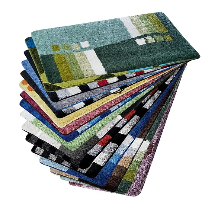casa pura Design Badematte | Rutschfester Badvorleger | viele Größen | zum Set kombinierbar | Öko-Tex 100 Zertifiziert | viel