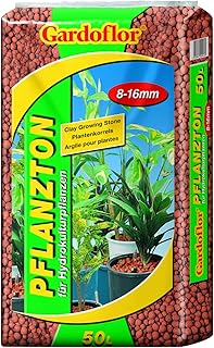 Gardoflor 50 Liter Pflanzton Blähton Körnung 8-16 mm Kultursubstrat Hydrokultur