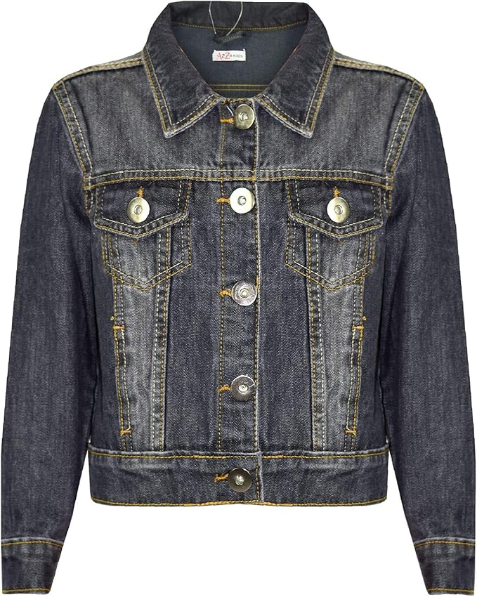 light blue denim jacket for girls