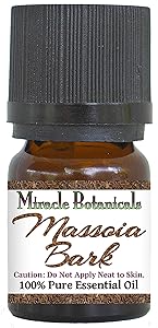 Miracle Botanicals Massoia Bark Essential Oil - 100% Pure Cryptocaryo Massoio - Therapeutic Grade - 2.5ml