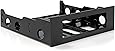 StarTech 3.5-Inch to 5.25-Inch Floppy Mounting Kit Bracket (Black Plastic)