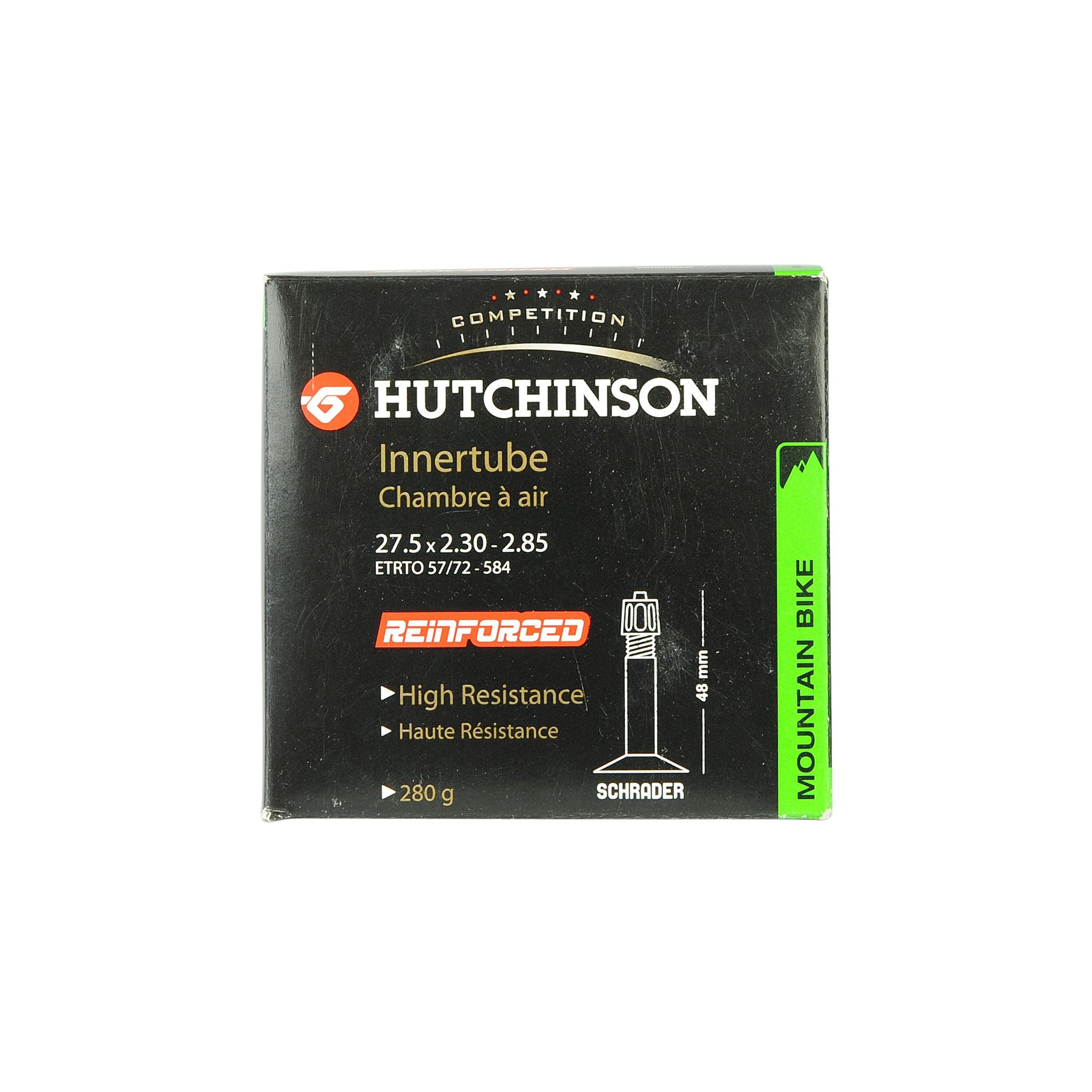 HUTCHINSON - Inner Tube - MTB - Reinforced - Resistance And Puncture Resistant - Schräder Valve - Thickness 1.2 mm - 48 MM - 27.5 x 2.30-2.85 — image 1