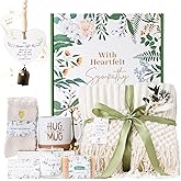 Sympathy Gifts for Loss of Loved One Care Package for Women Sympathy Gift Baskets Bereavement Miscarriage Grief Condolences Gifts for Mother Friend Sorry for Your Loss Basket with Memorial Wind Chimes