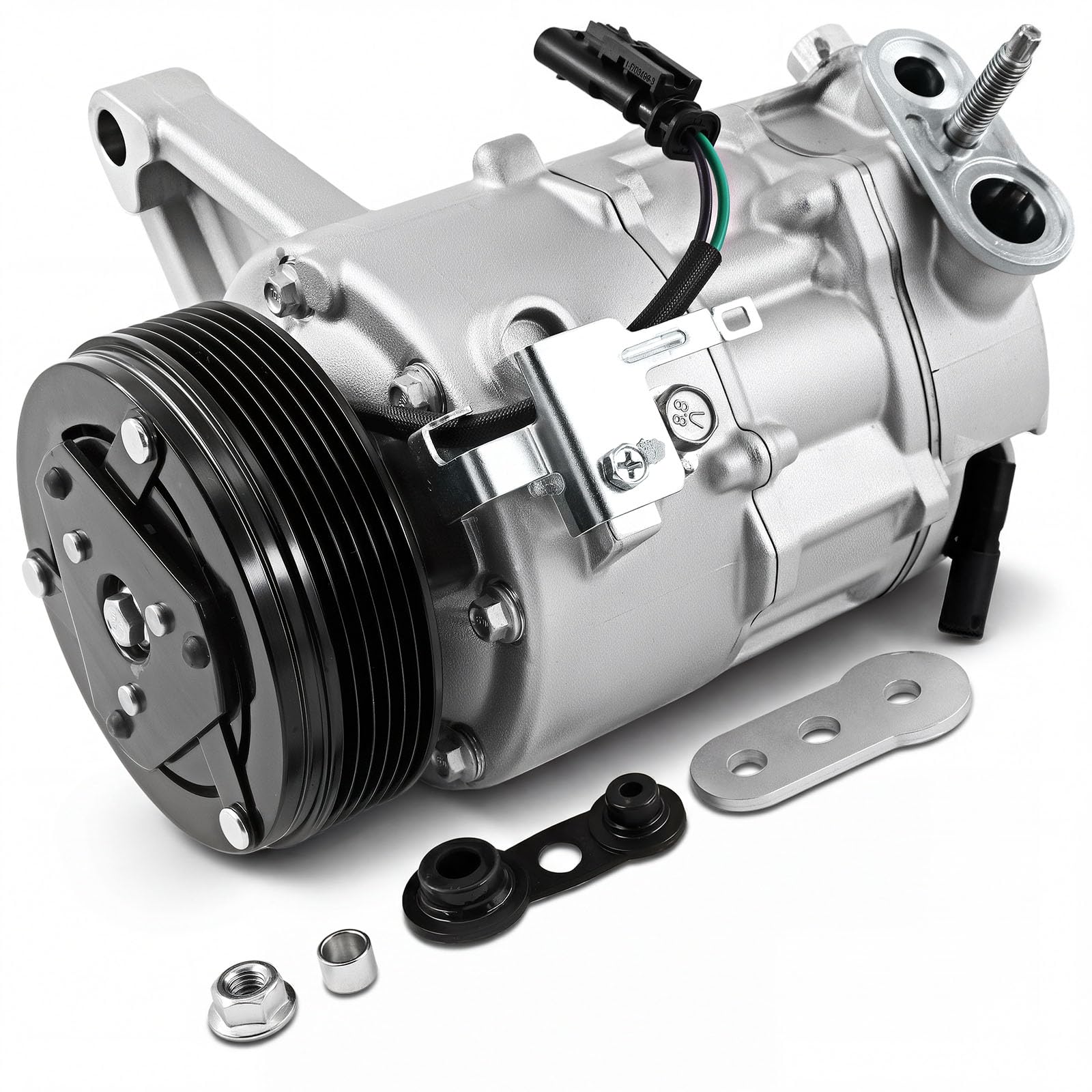 Photo 1 of SYDASANT AC Compressor Compatible with Chevrolet Traverse & Buick Enclave 2013-2020, GMC Acadia 3.6L 2013-2017, Replace for CO 30019C, 22931654, 6 Pulley Grooves, Oil Prefilled, Clutch Included