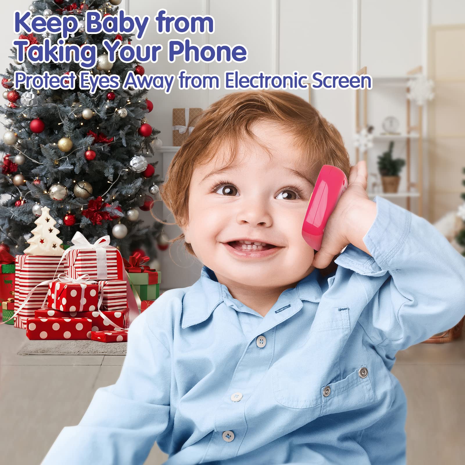 Baby Toys 1218 Months Old Interactive Developmental Learning Cell Phones Toy with Music for 12