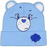 Care Bears Embroidered Face Belly Badges 3D Ears Cuff Knit Adult Beanie