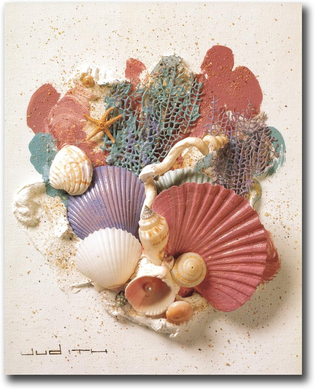 Amazon Com Ocean Starfish Sea Shell Beach Bathroom 3 Wall Picture 8x10 Art Print Seashell Decor Posters Prints