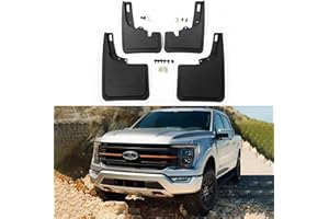 UTIIY Mud Flaps Fit for 2021-2024 Ford F150 Mud Flaps No Drill Guards Splash Fits for 2021 2022 2023 2024 Ford F150 Accessories(Not fit Raptor/Lightning and Fender Flares)