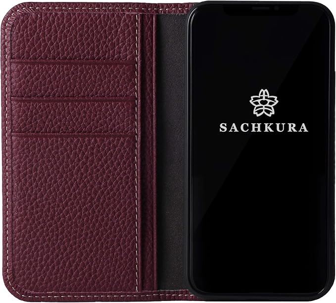 Amazon Amazon限定ブランド Sachkura Iphone 12 12 Pro対応 手帳型 ケース レザー 本革 シュリンクカーフレザー 牛革 マグネット無し 耐衝撃 手帳 メンズ レディース ワインレッド Sk 12mp Winered 家電 カメラ オンライン通販