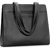 befen Genuine Leather Tote Bag for Women Work, Women's Tote Handbags Leather Shoulder Purses Satchel with Compartment