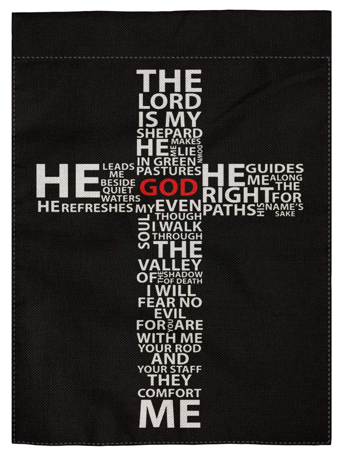 pingpi Decorative Outdoor Religious Garden Flag Cross, Christian Faith House Yard Flag, with God Jesus Christ Christian Cross Garden Yard Decorations, Seasonal Outdoor Flag 12.5 x 18