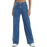 ETTELO Women Jeans High Waist Trendy Tummy Casual Control Jeans Y2k Boyfriends Straight Jeans for Women
